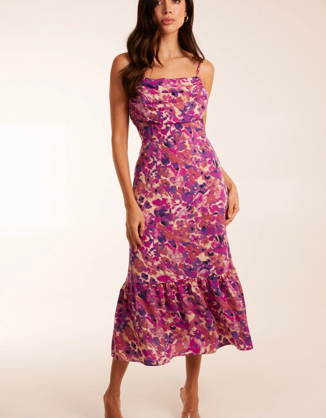 Ruched Bust Midi Dress, 2 of 1