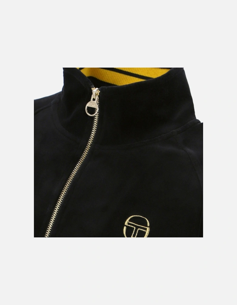 Court Velour Track Jacket - Black