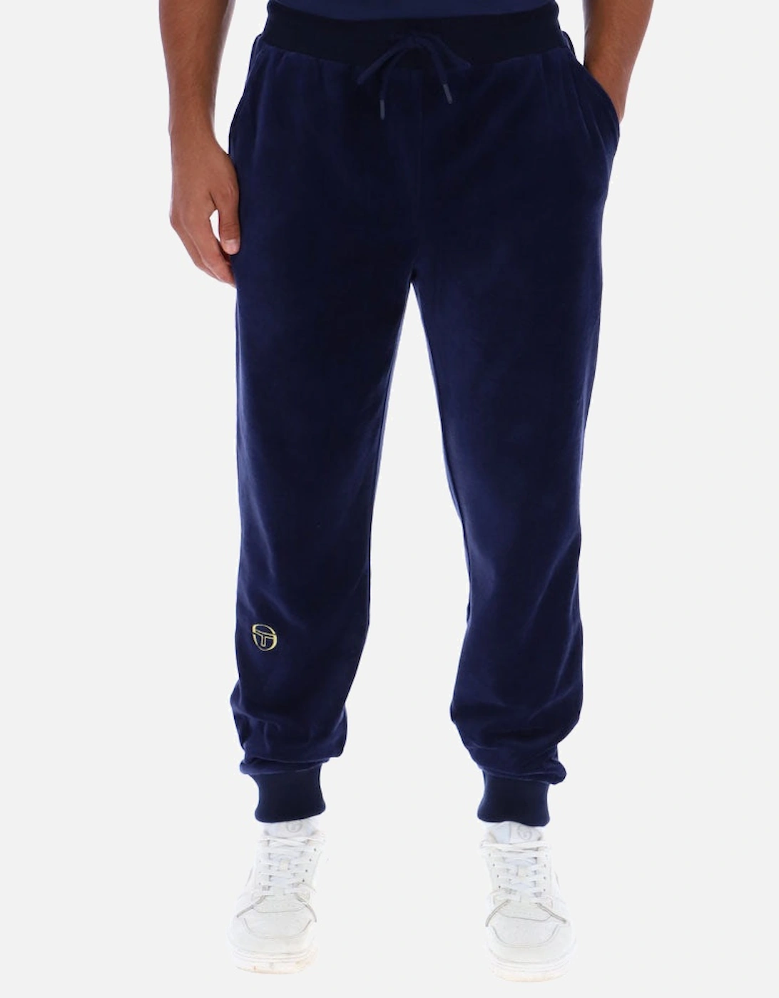 Court Velour Track Pant - Maritime Blue/Gardenia, 4 of 3
