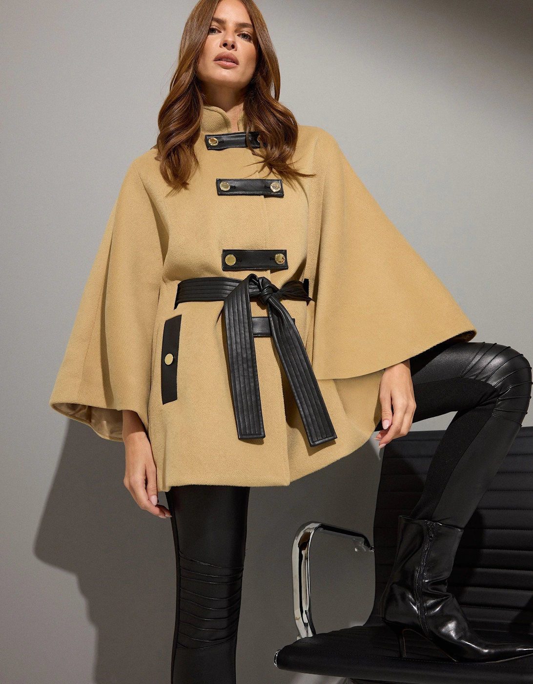 Button Through Cape Coat, 2 of 1