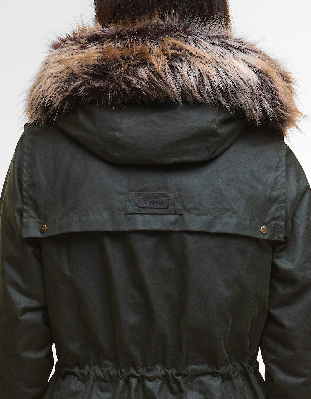 Durham City Womens Waxed Parka - Fern