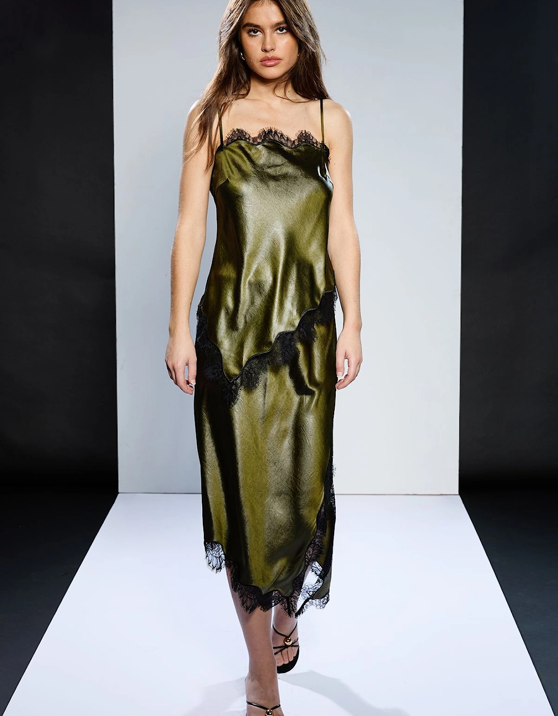 Pu Satin Slip Skirt, 2 of 1
