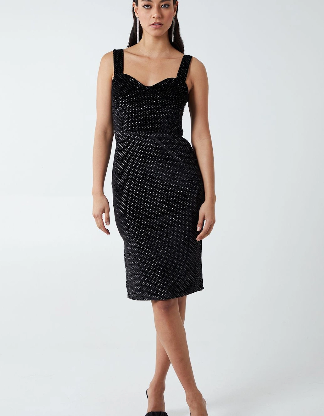 Corset Front Midi Dress, 2 of 1