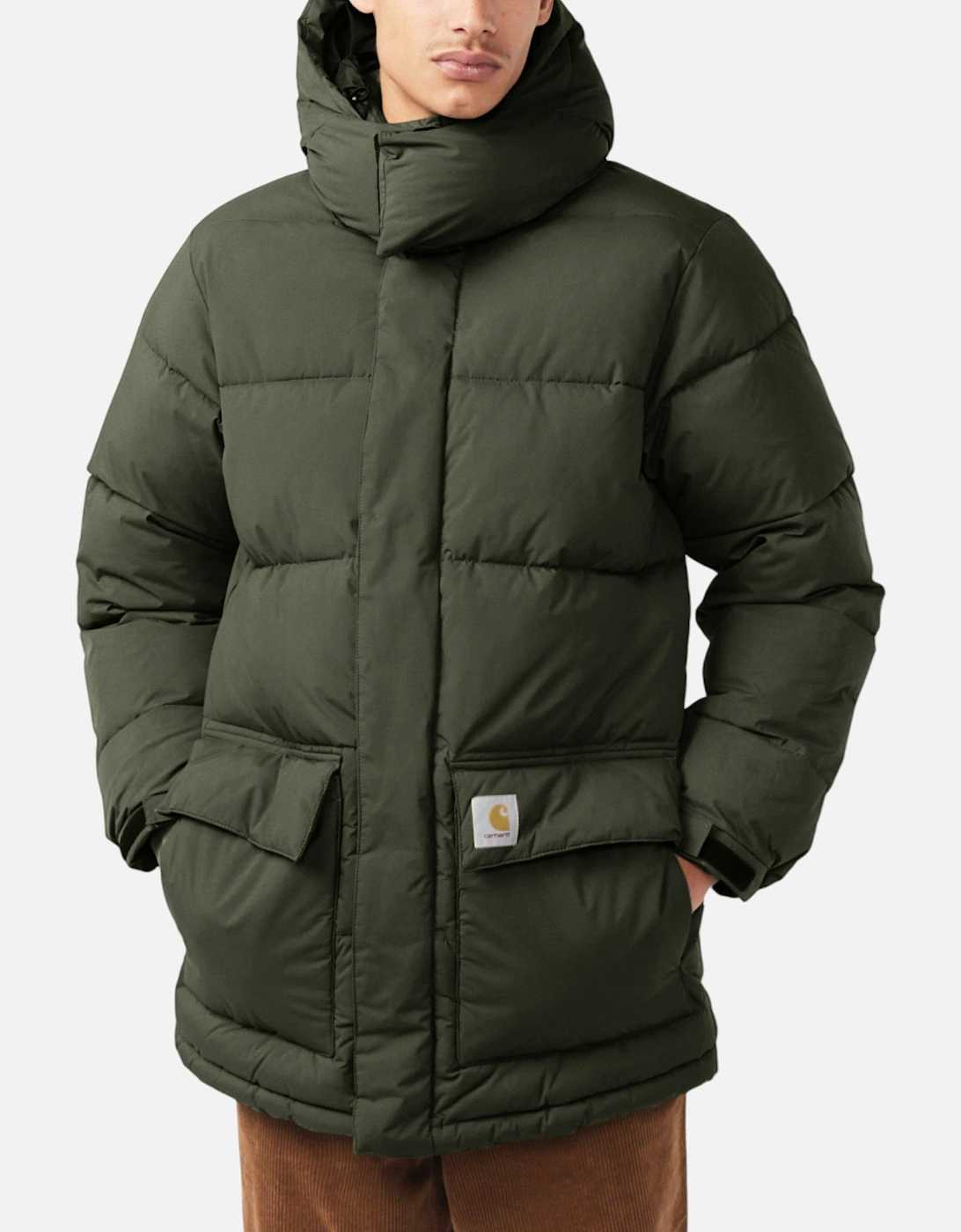 Carhartt Mens Jacket WIP Milter Puffer Nylon Ultra Warm Waterproof Comfort Coat, 7 of 6