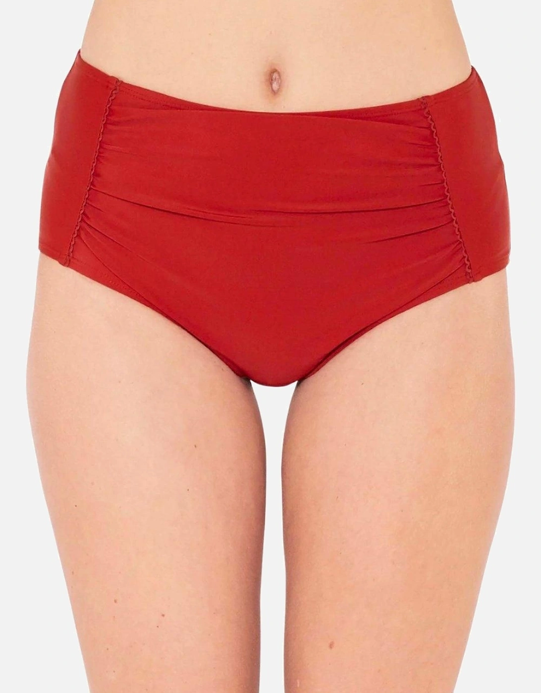 High Waist Ruched Bikini Brief, 2 of 1