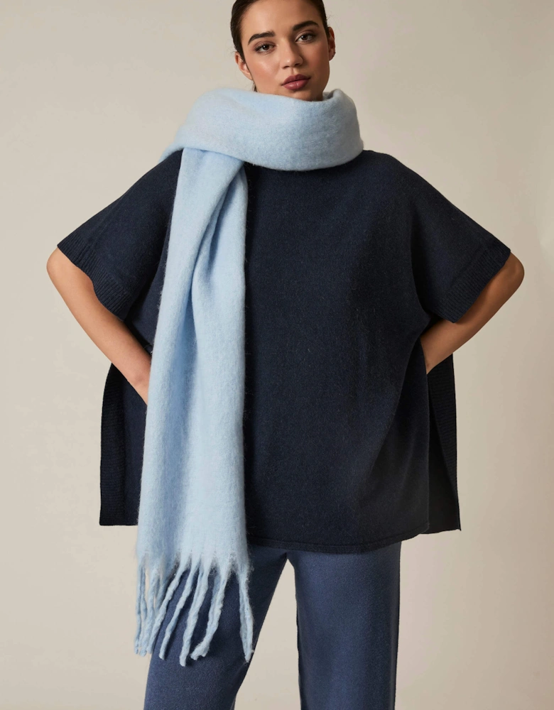 Pale Blue Blanket Scarf
