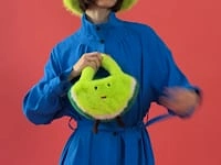 Blue Hemp Lyocell Blend Turtleneck Trench Dress