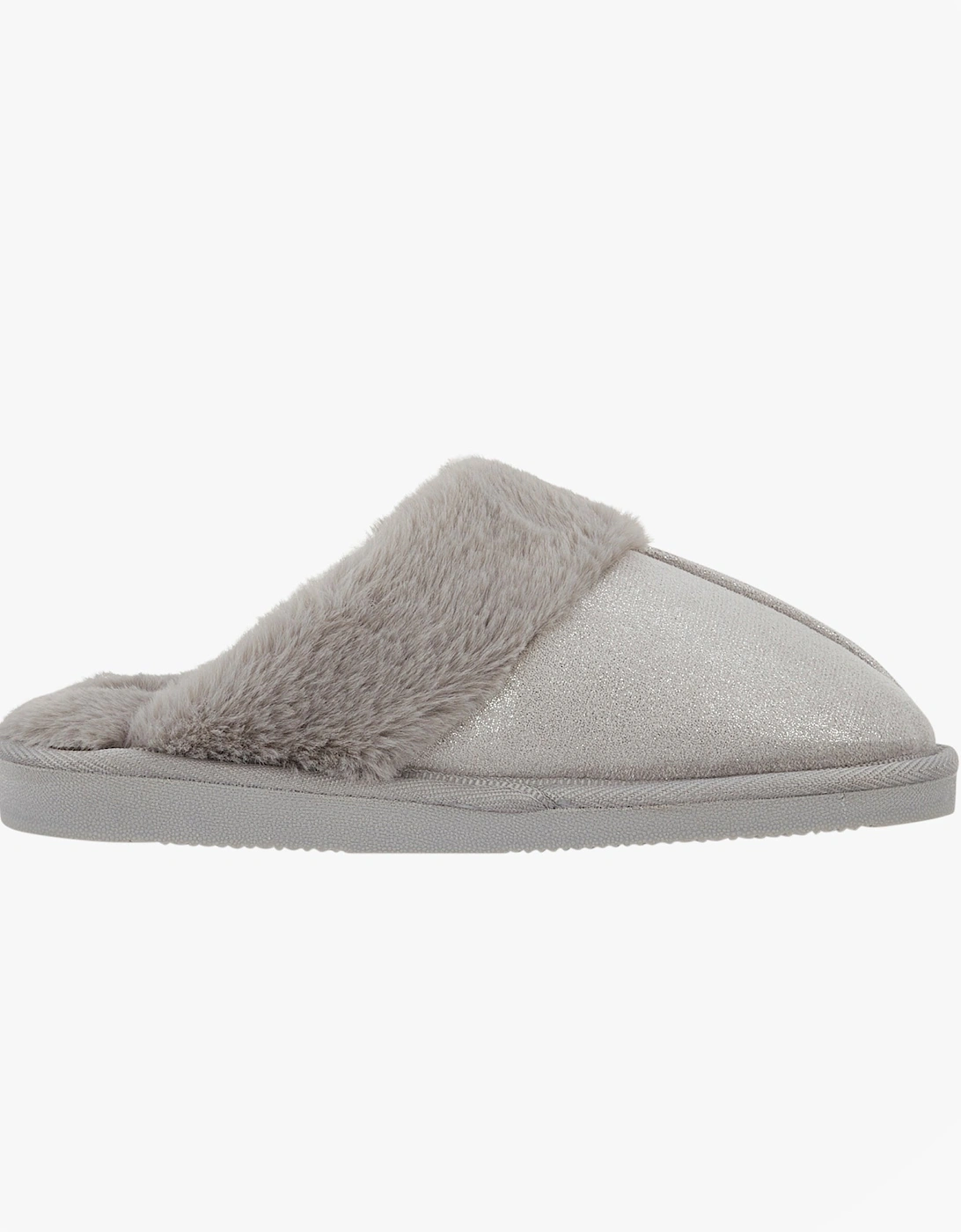 Jo & Joe GLIMMER Womens Mule Slippers Grey, 2 of 1