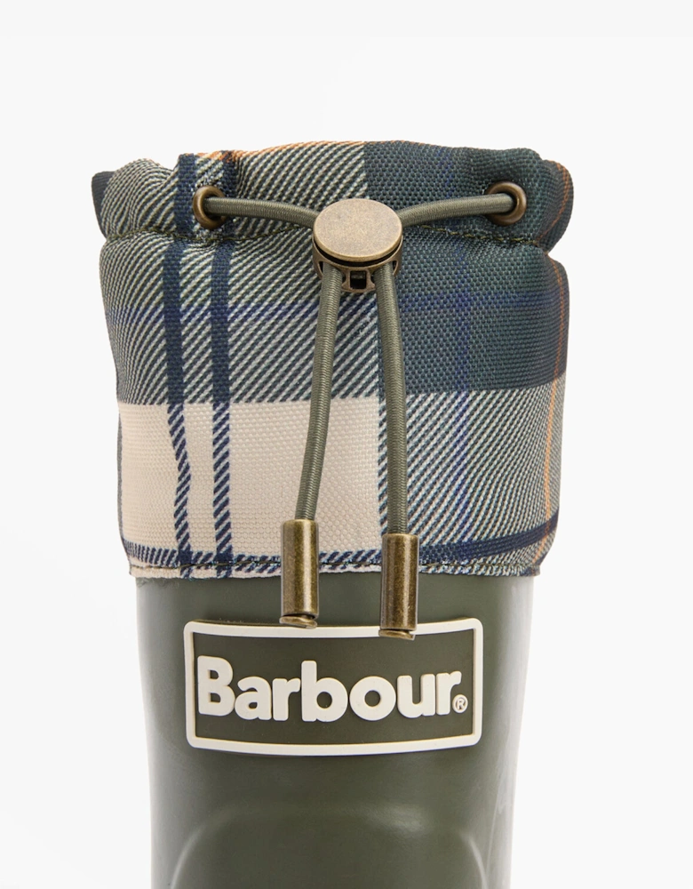 MOWBRAY Womens Mid Wellies Olive/Ancient Tartan