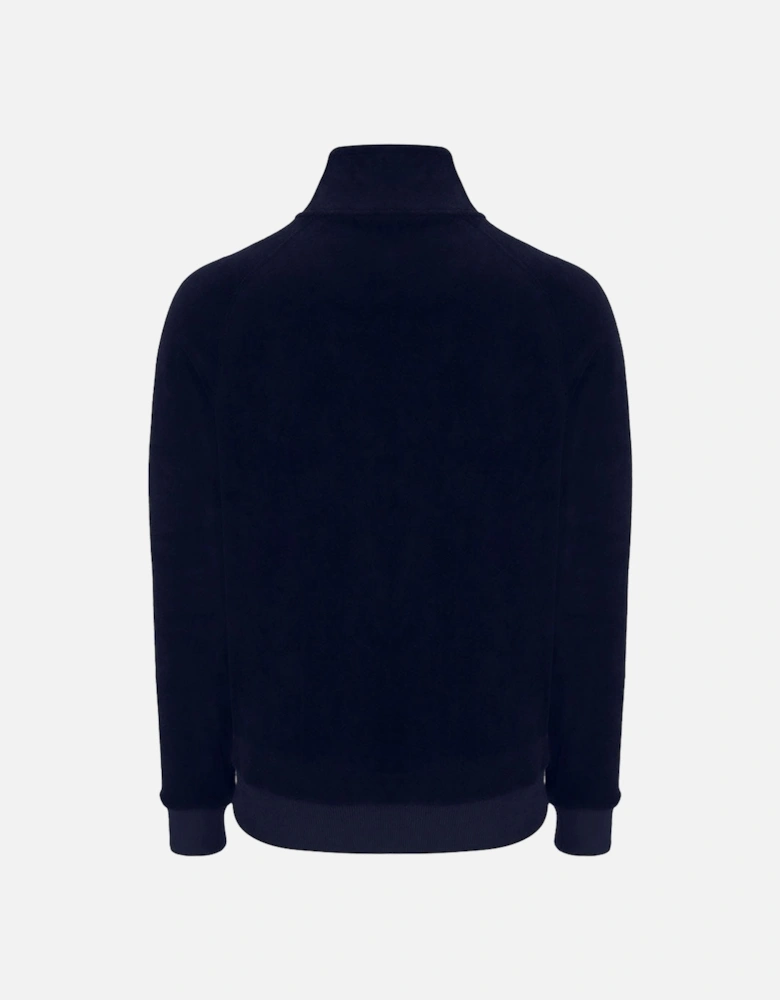 Court Velour Track Jacket - Maritime Blue/Gardenia