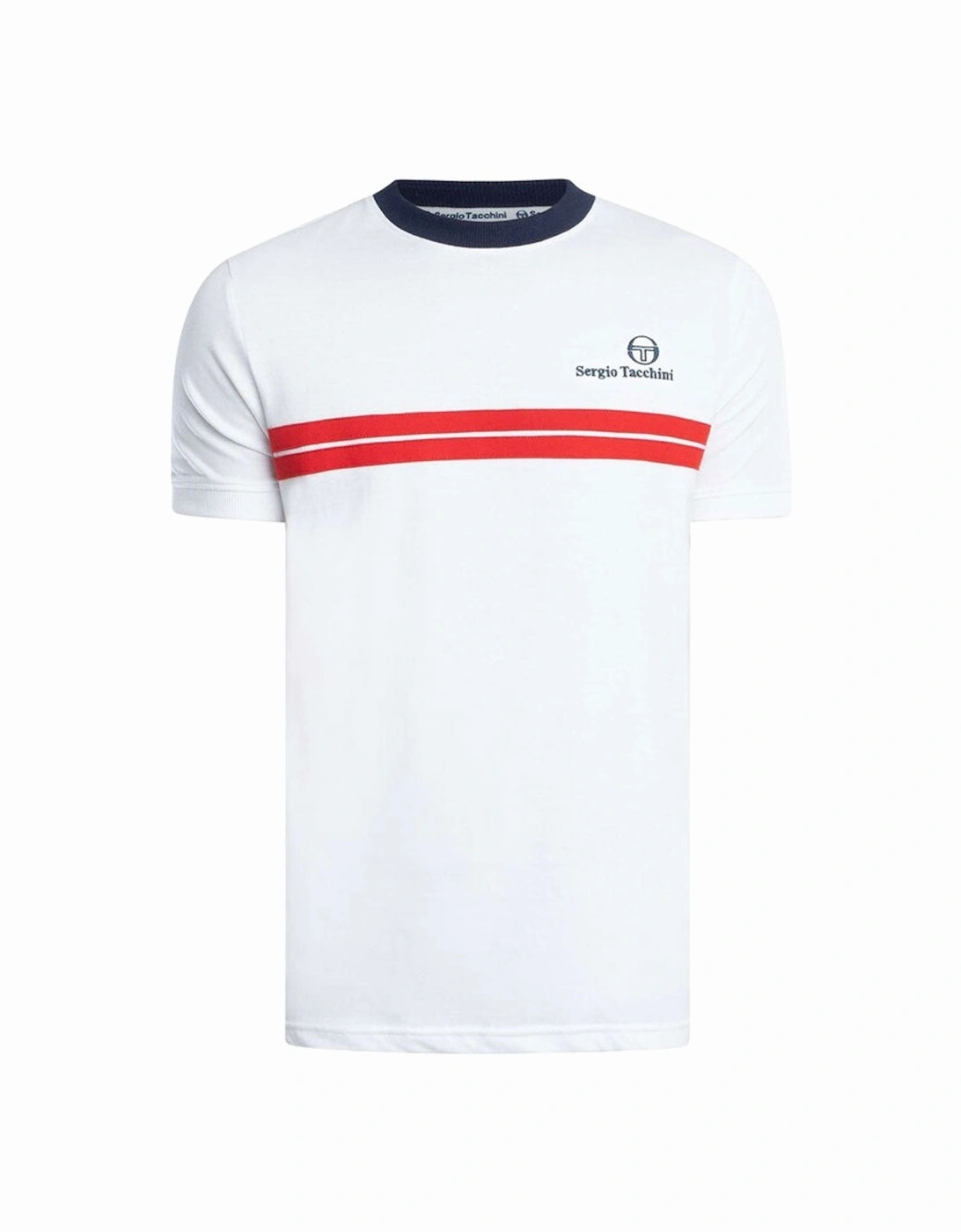 New Supermac T-Shirt - White/Maritime Blue/Adrenaline Rush, 2 of 1