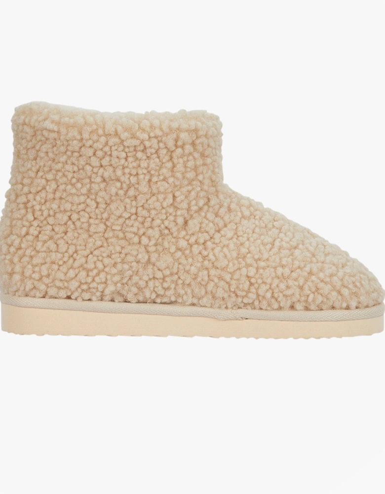 Jo & Joe TEDDY Womens Bootie Slippers Beige