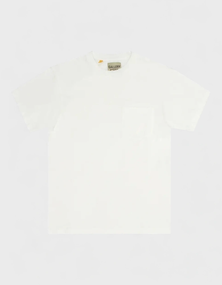Gallery Dept. Plain Vintage Pocket Tee White