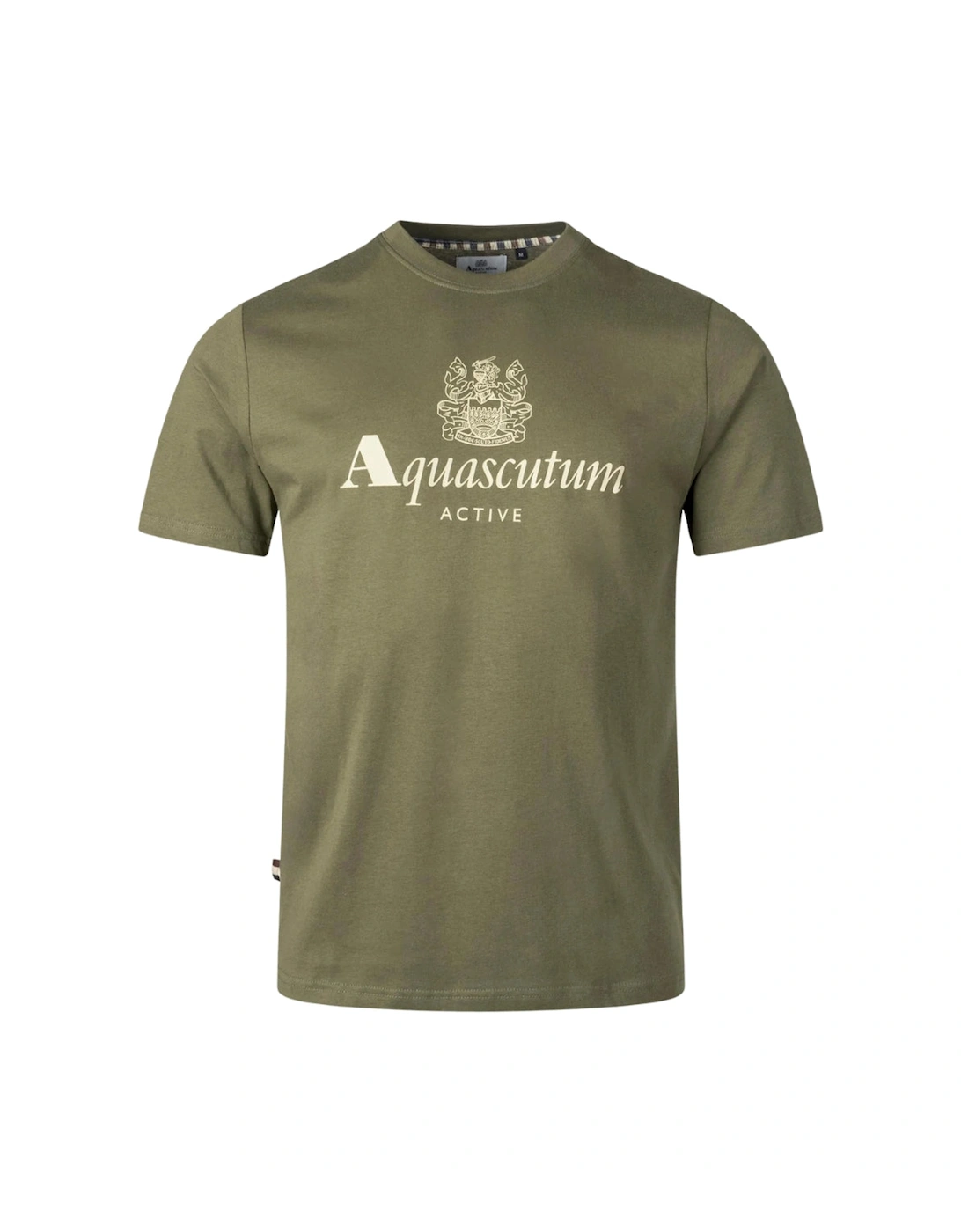 Active Big Logo Army Green T-Shirt, 3 of 2