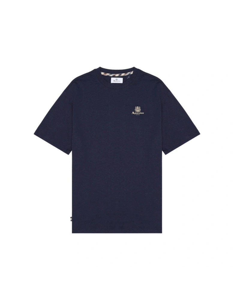 Active Small Logo Navy Blue T-Shirt