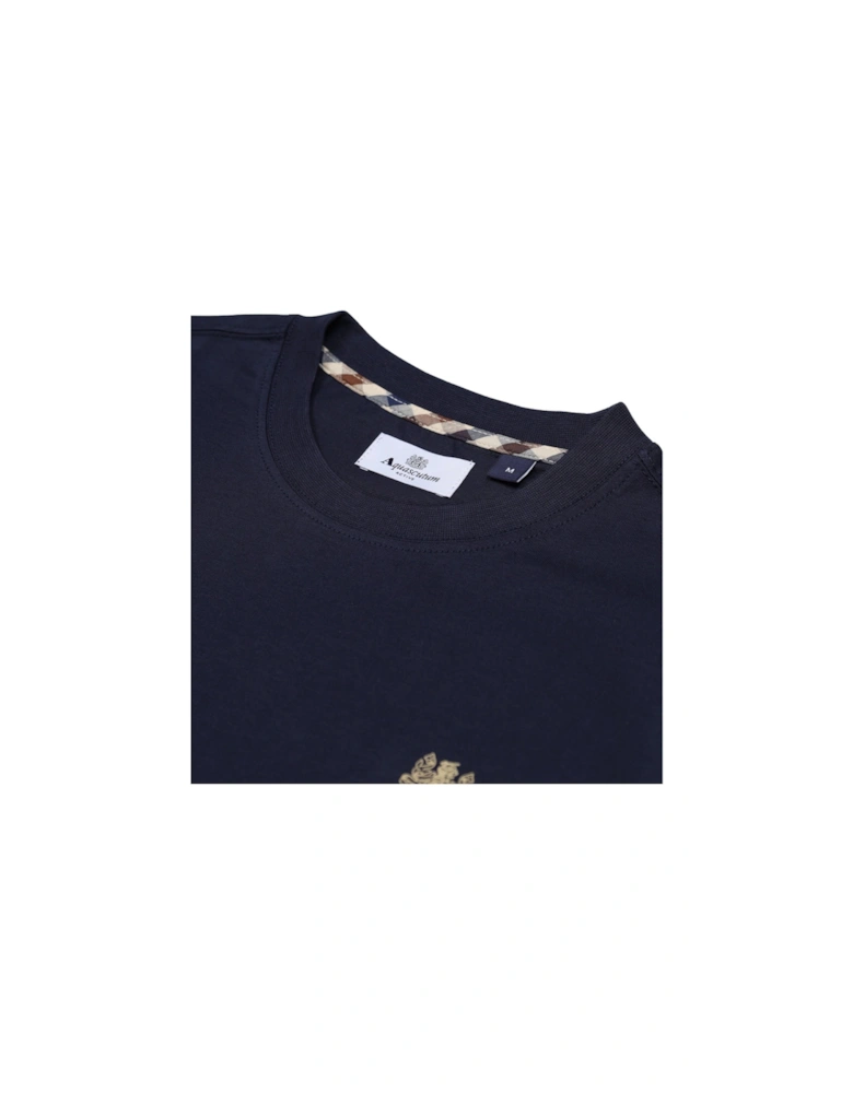Active Small Logo Navy Blue T-Shirt
