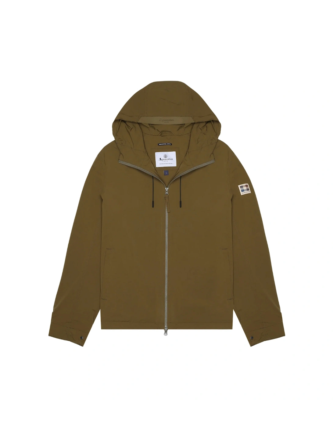 Active Hooded Stretch Windbreaker Army Green Jacket, 7 of 6