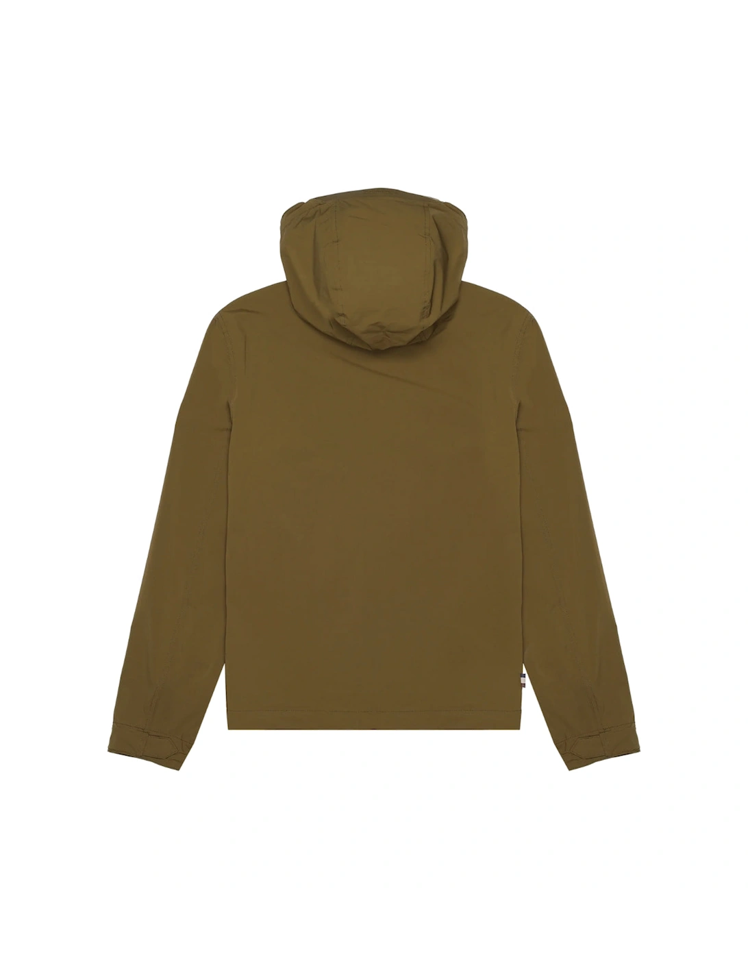 Active Hooded Stretch Windbreaker Army Green Jacket
