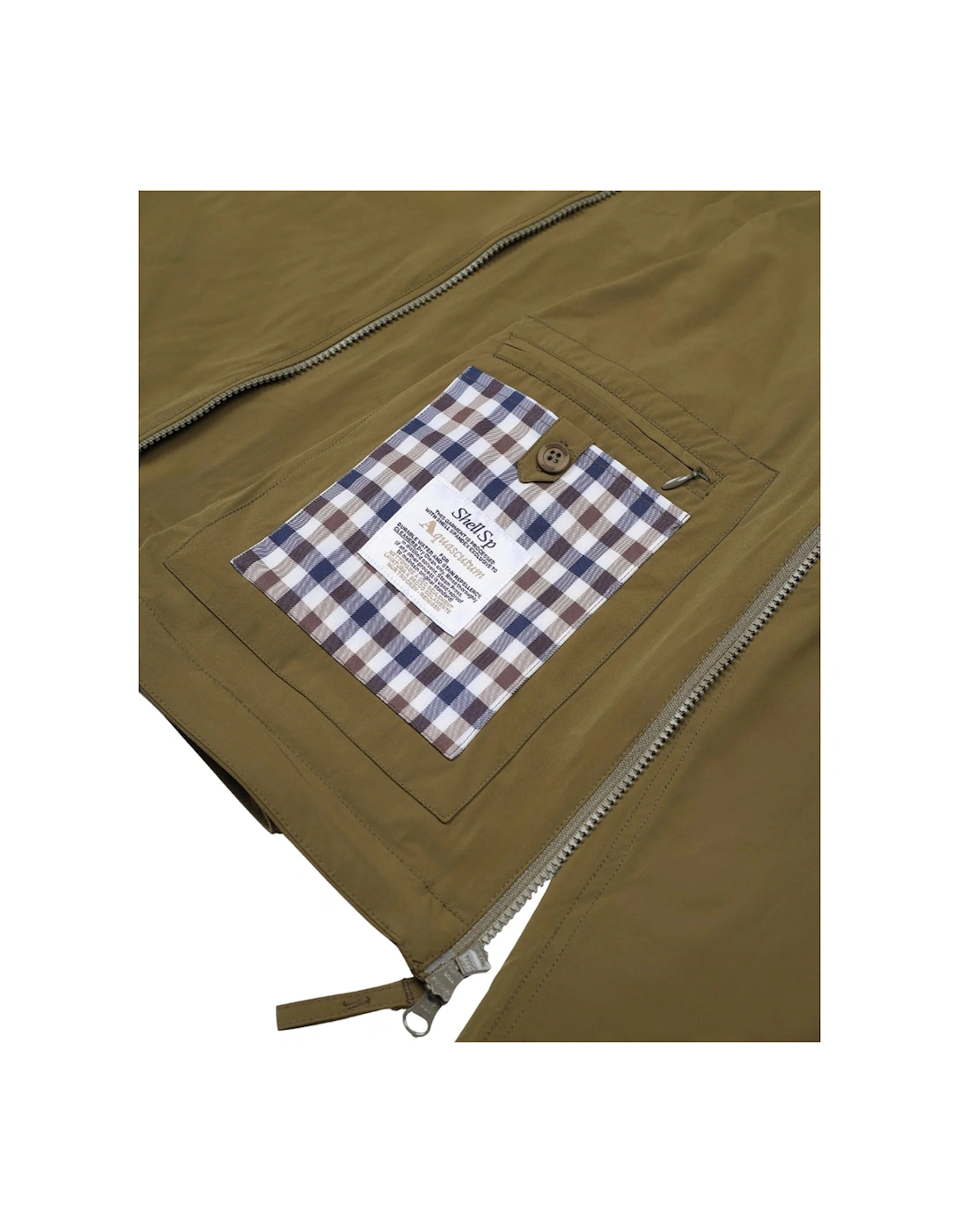 Active Hooded Stretch Windbreaker Army Green Jacket