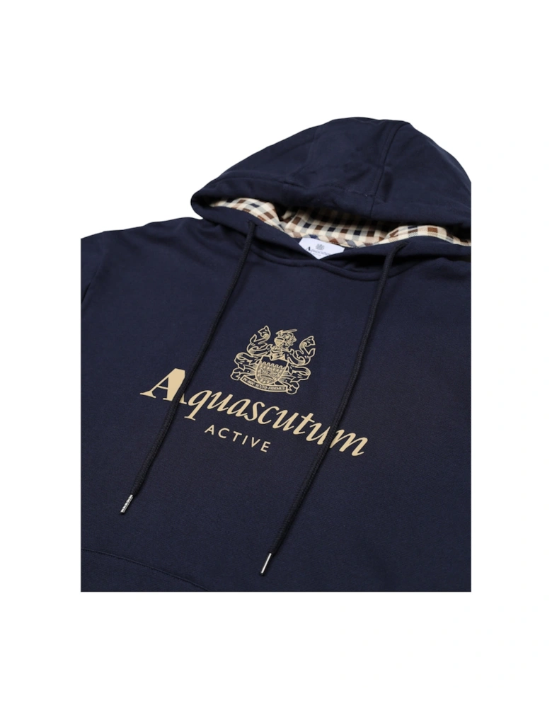 Active Big Logo Navy Blue Hoodie