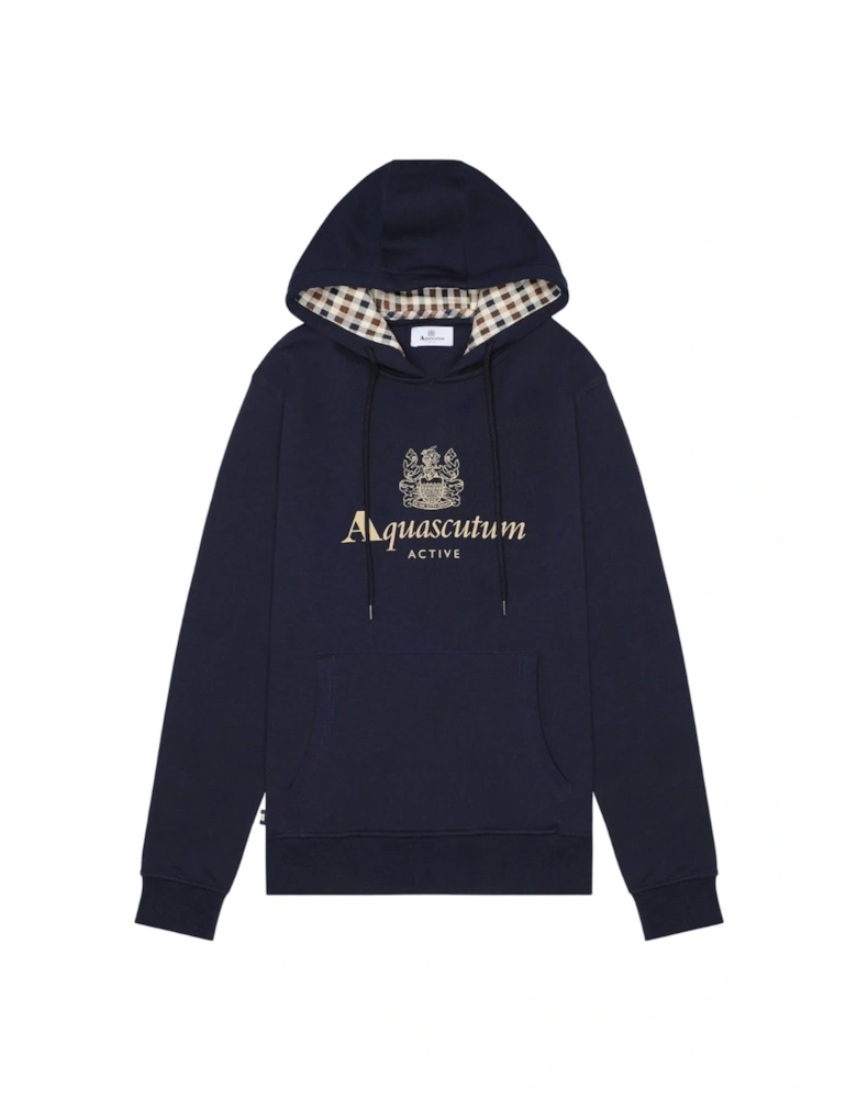 Active Big Logo Navy Blue Hoodie