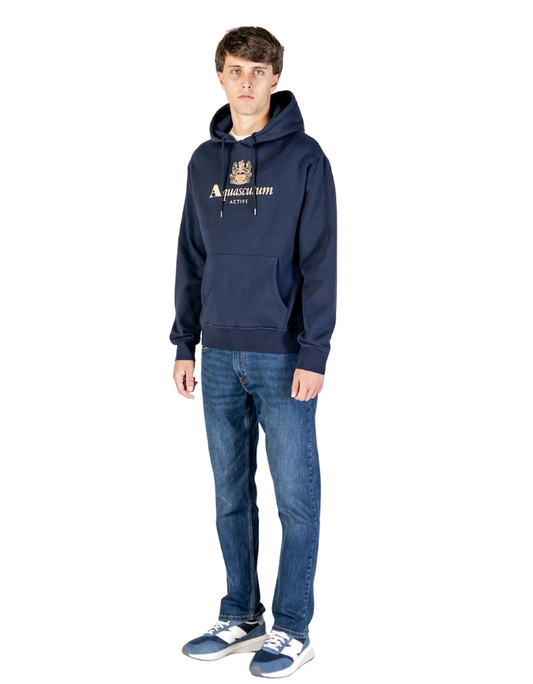 Active Big Logo Navy Blue Hoodie