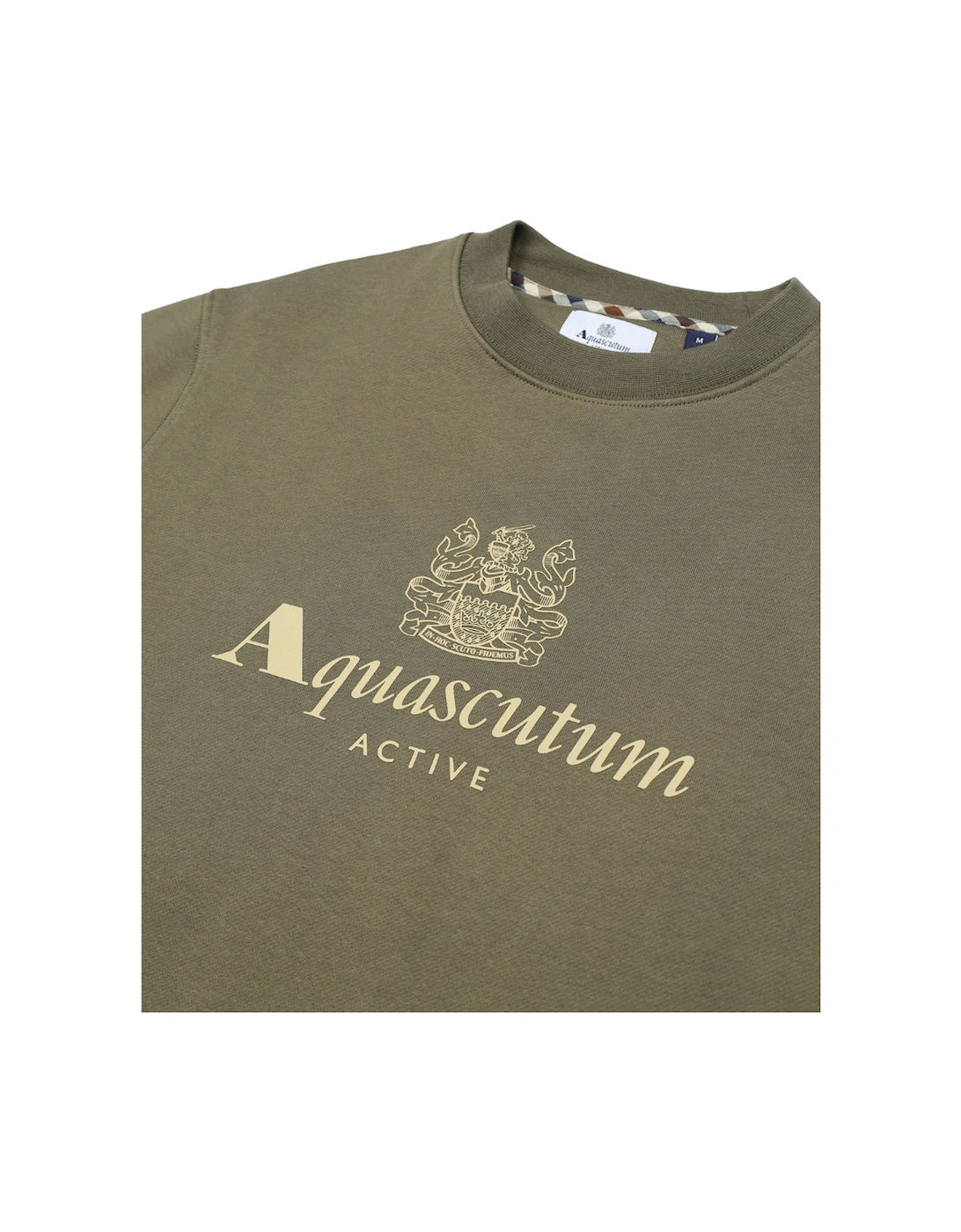 Active Big Logo Crewneck Army Green