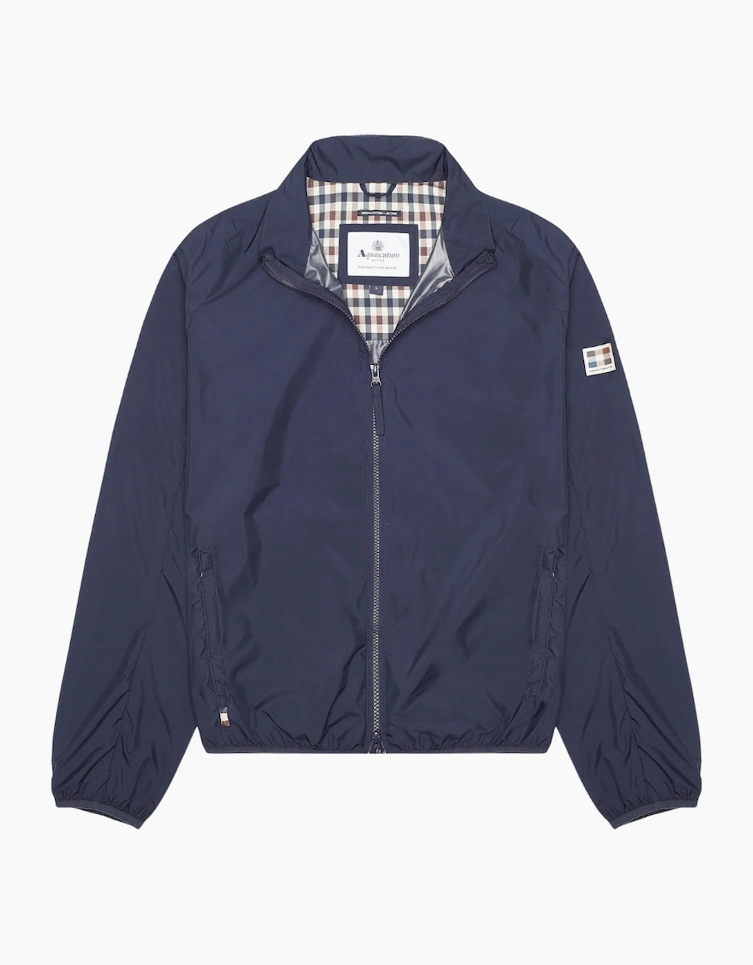 Men's Aquascutum Active Rlg Windbreaker Navy Jacket - Size: 42/Regular