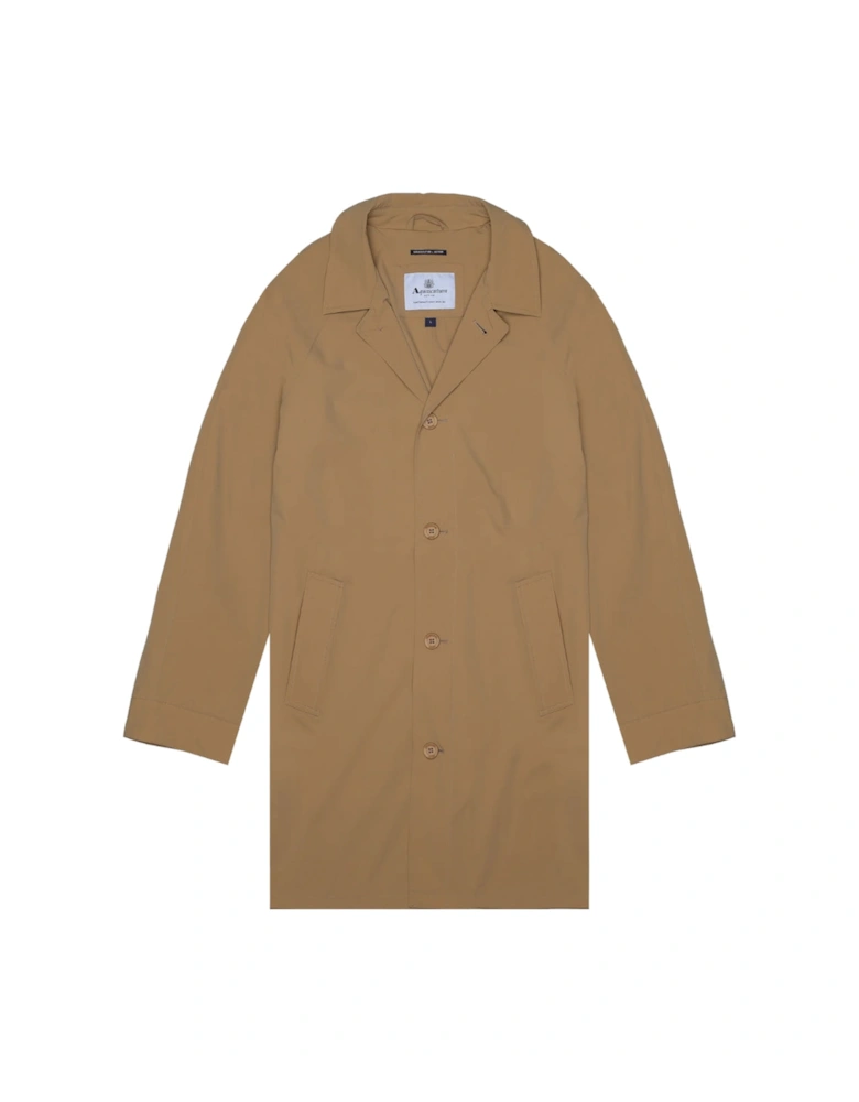 Active Stretch Caban Trench Coat Khaki Jacket