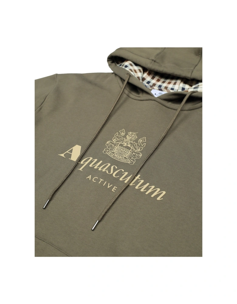 Active Big Logo Army Green Hoodie