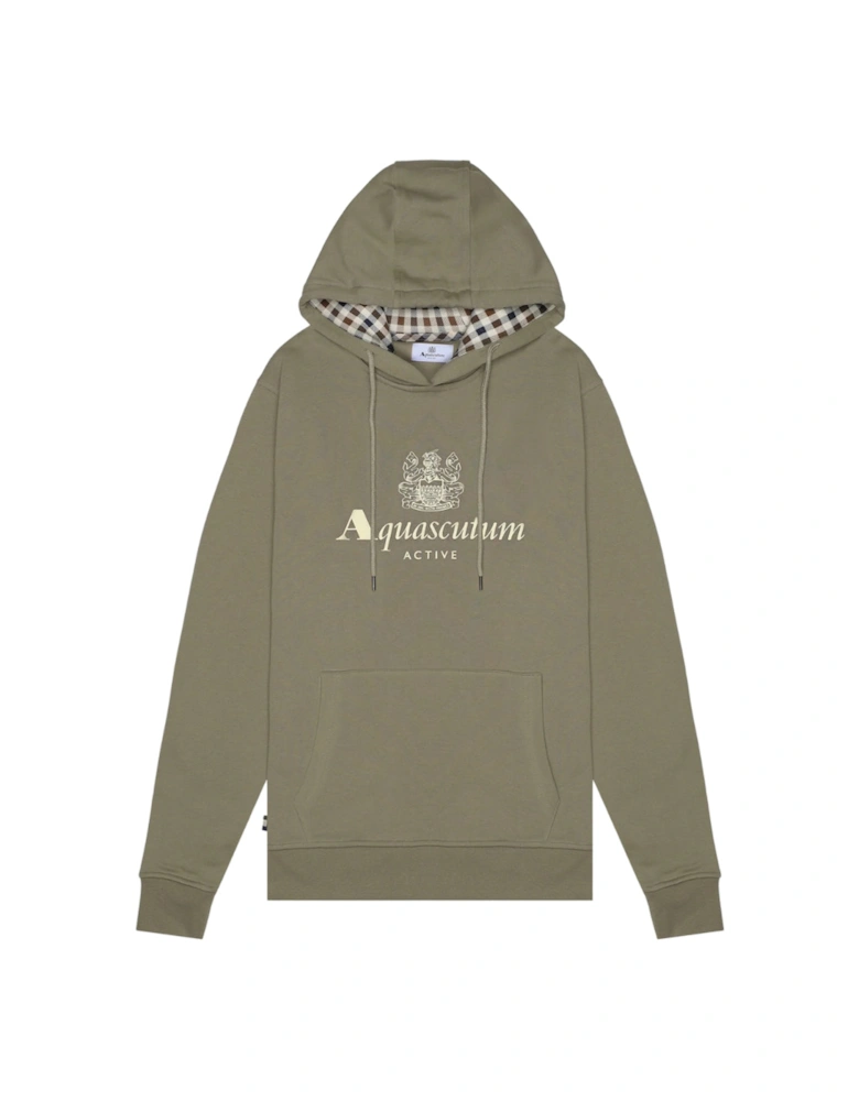 Active Big Logo Army Green Hoodie