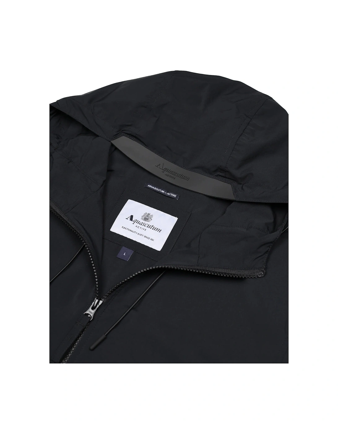 Active Hooded Stretch Windbreaker Navy Blue Jacket