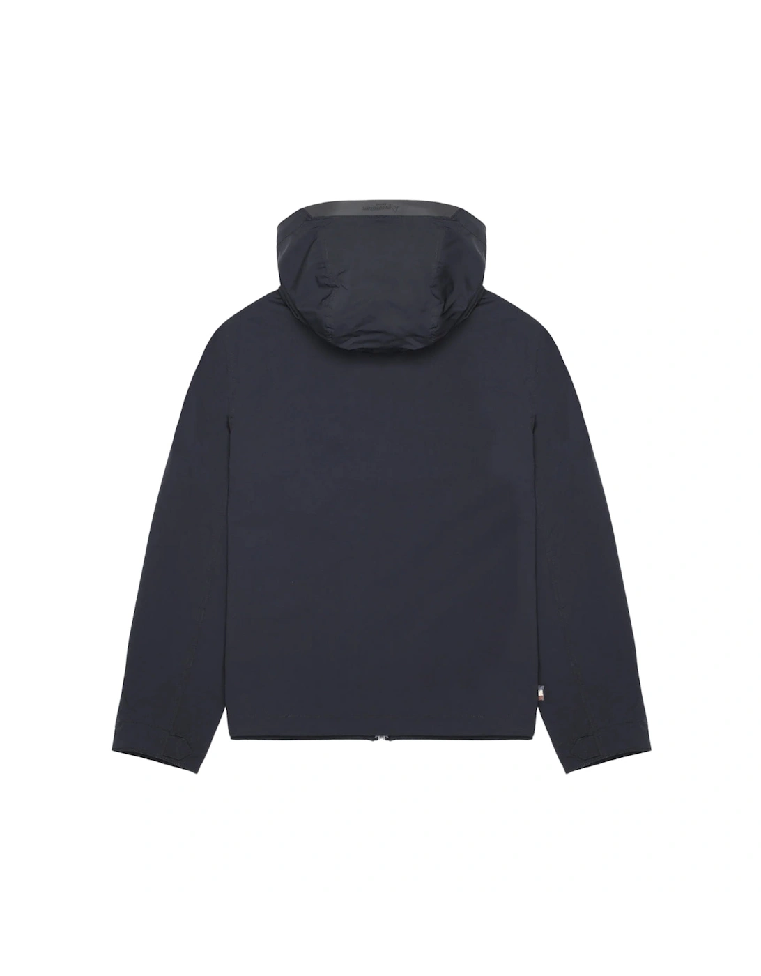 Active Hooded Stretch Windbreaker Navy Blue Jacket