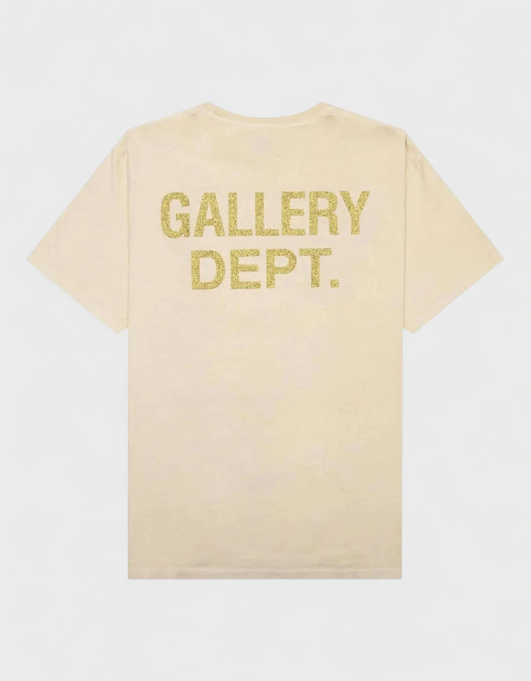 Gallery Dept Men's Tan Sleep Apnea Tee Antique White - Size: 40