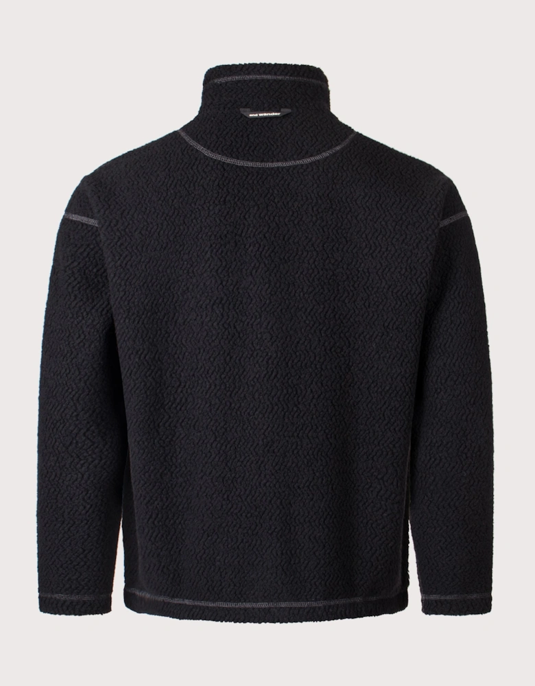 Re Wool JQ Stand Zip Sweatshirt