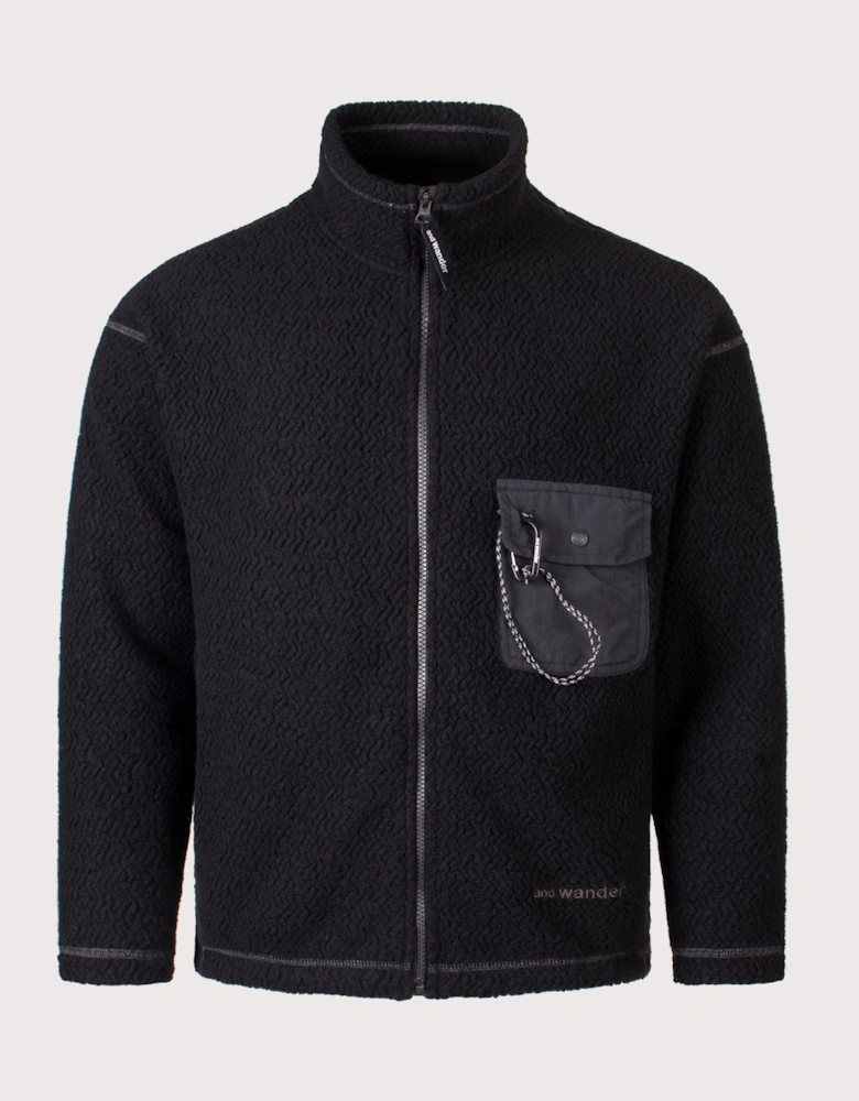Re Wool JQ Stand Zip Sweatshirt