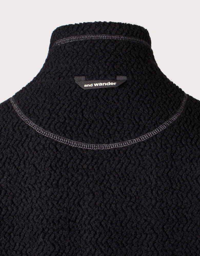 Re Wool JQ Stand Zip Sweatshirt