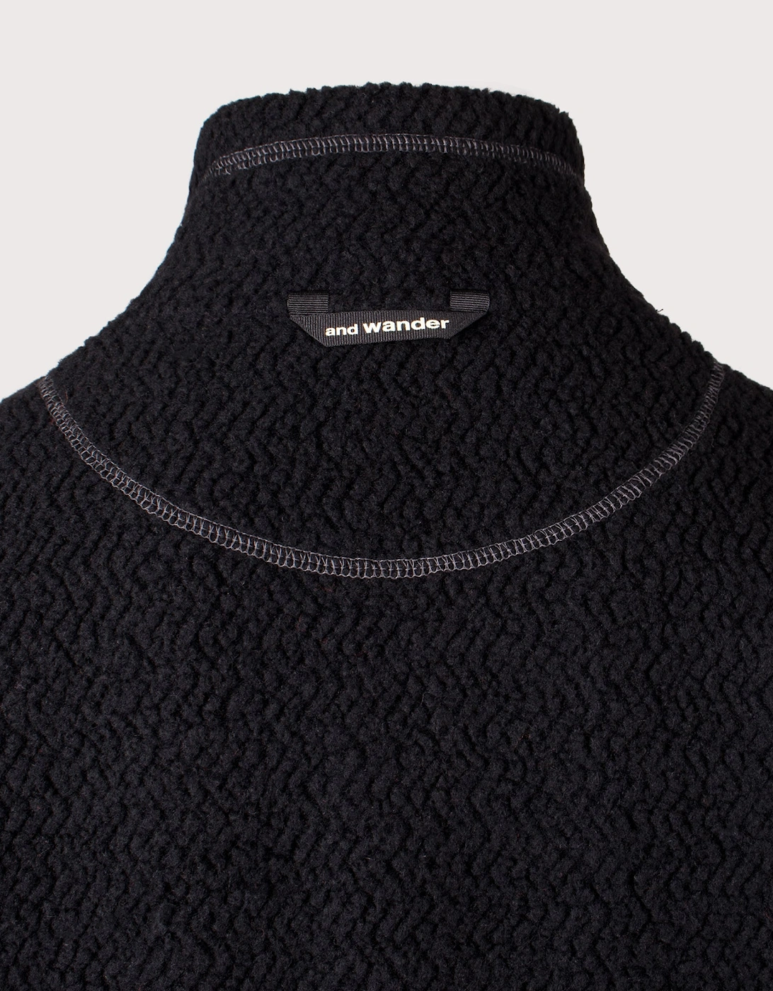 Re Wool JQ Stand Zip Sweatshirt