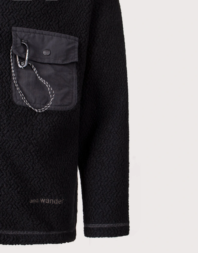 Re Wool JQ Stand Zip Sweatshirt