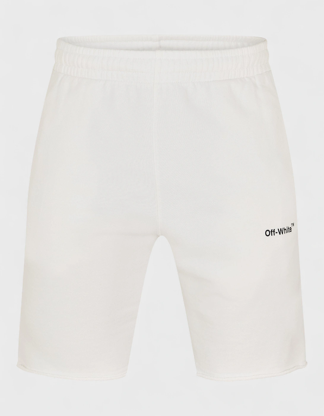 Wave Diagonal Sweatshorts White