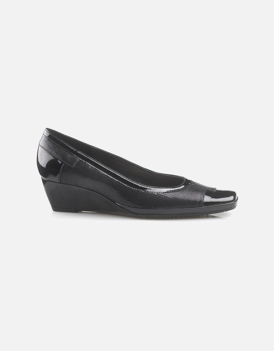 Haiti Leather Wedge Court Shoes, 2 of 1