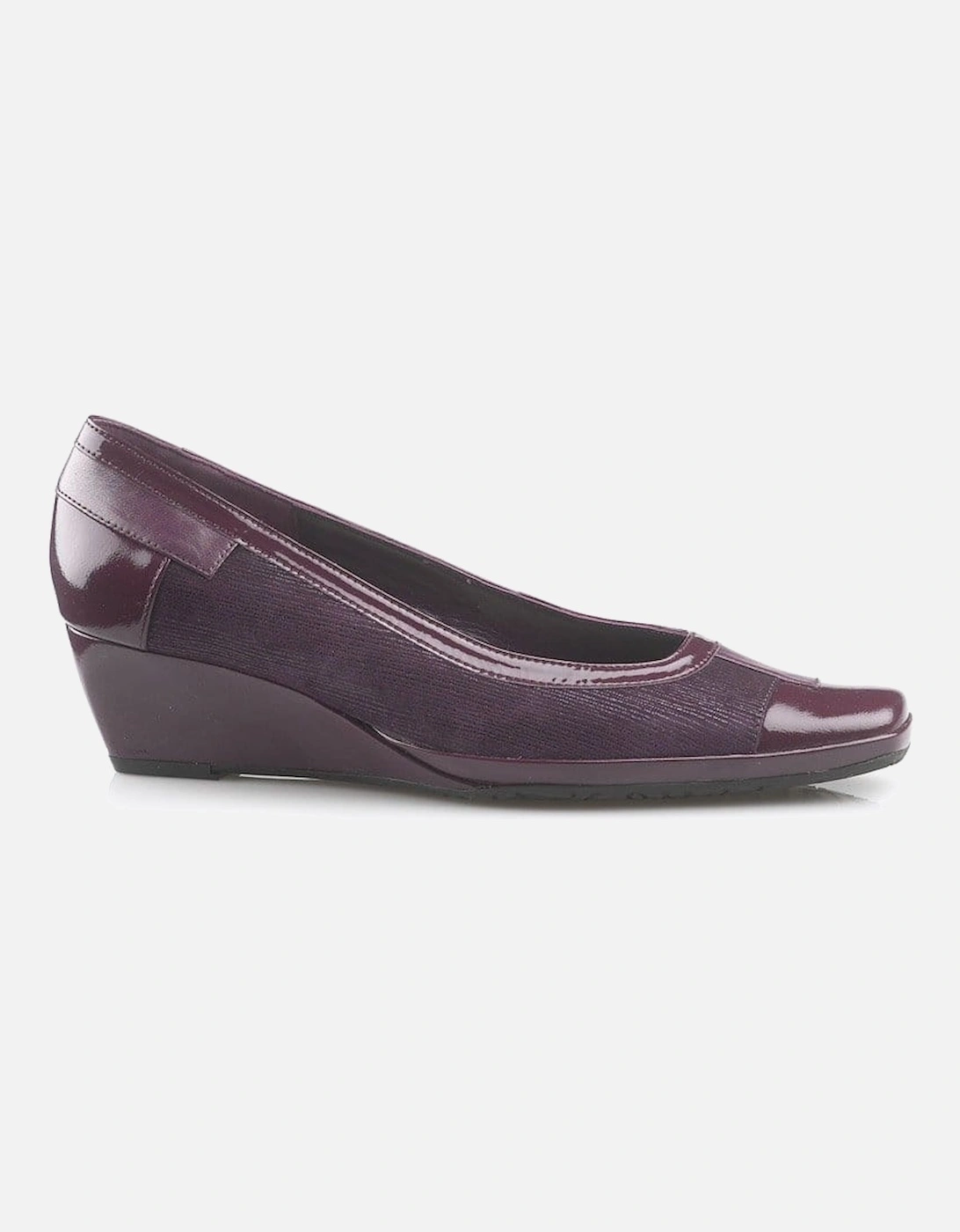 Haiti Leather Wedge Court Shoes, 2 of 1