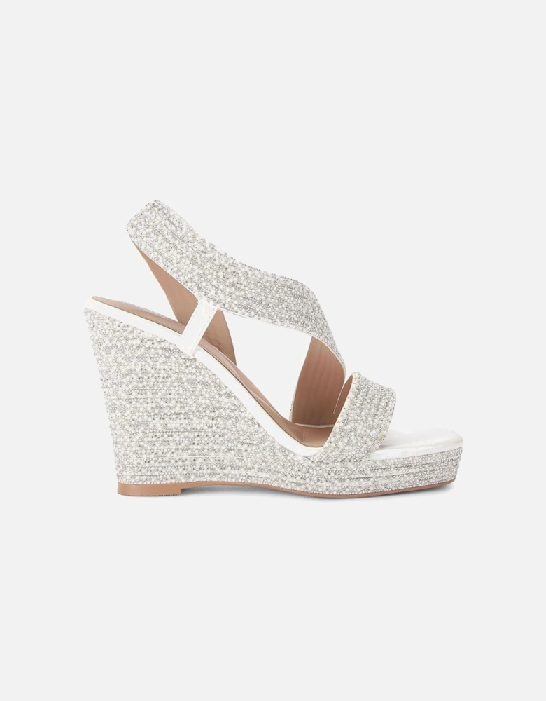 'Gala Wedge Jewel 110' Fabric Heels