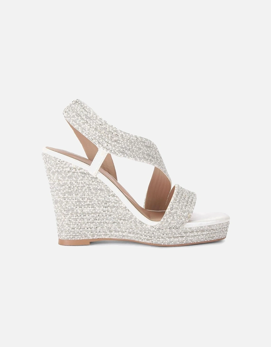 'Gala Wedge Jewel 110' Fabric Heels, 2 of 1