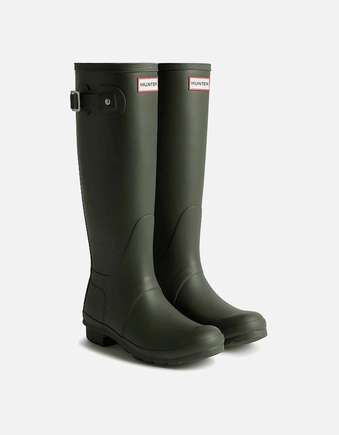 Original Tall Women's Dark Olive Rubber Wellington Boots, 5 of 4