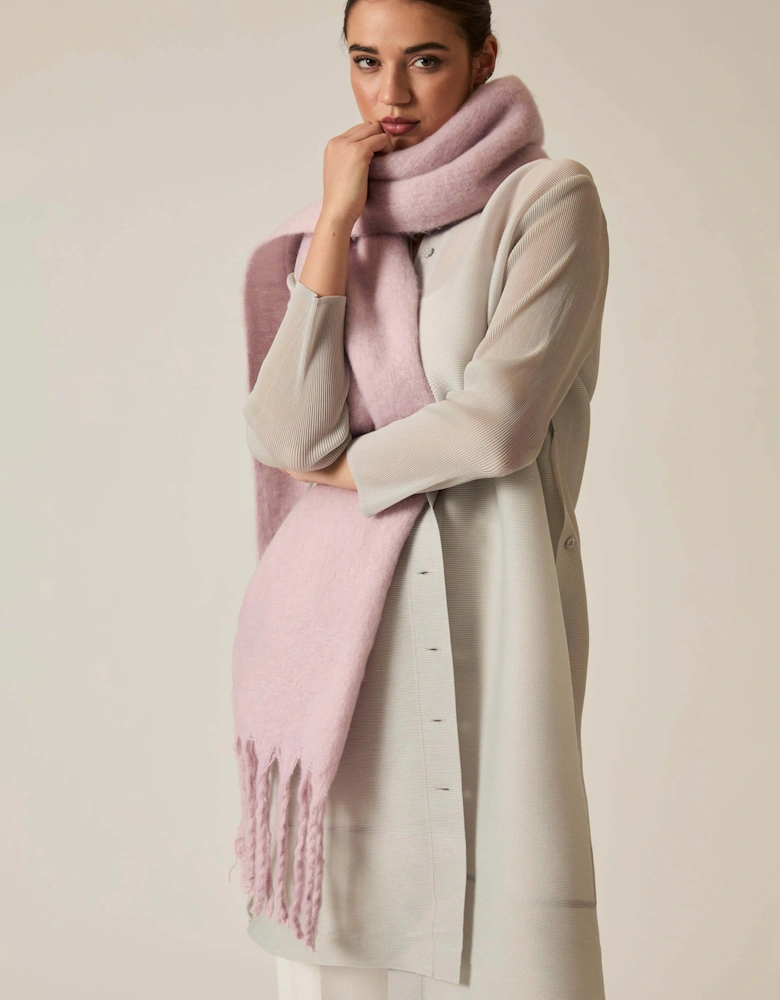 Pale Pink Blanket Scarf
