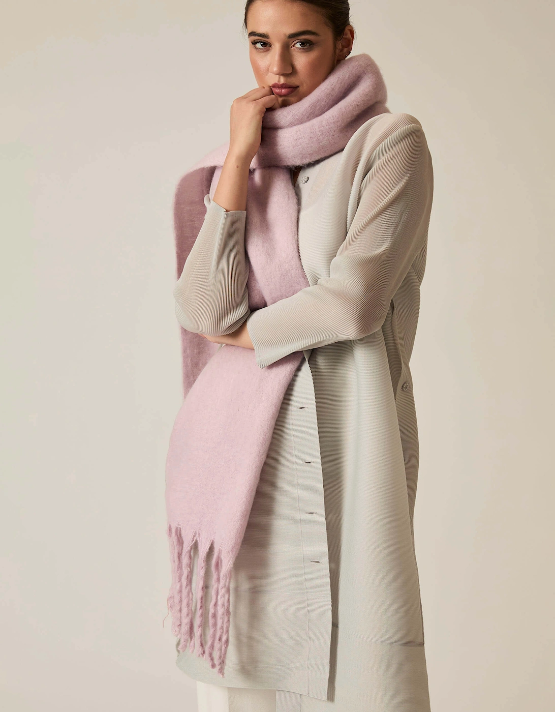 Pale Pink Blanket Scarf, 4 of 3