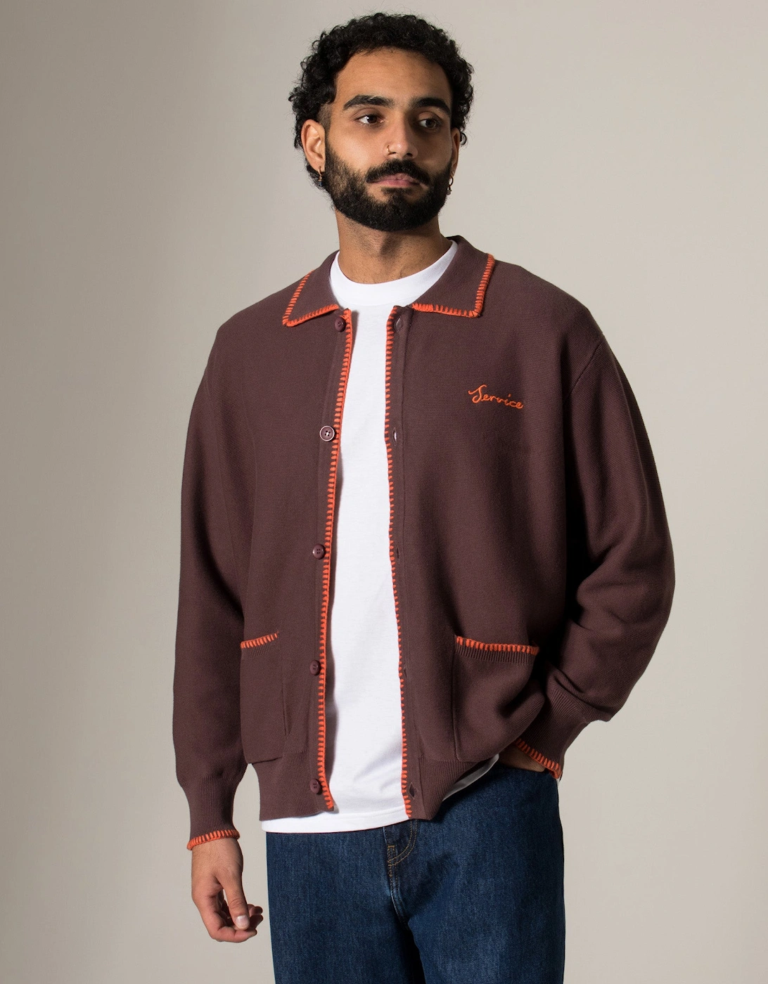 Blanket Stitch Cardigan