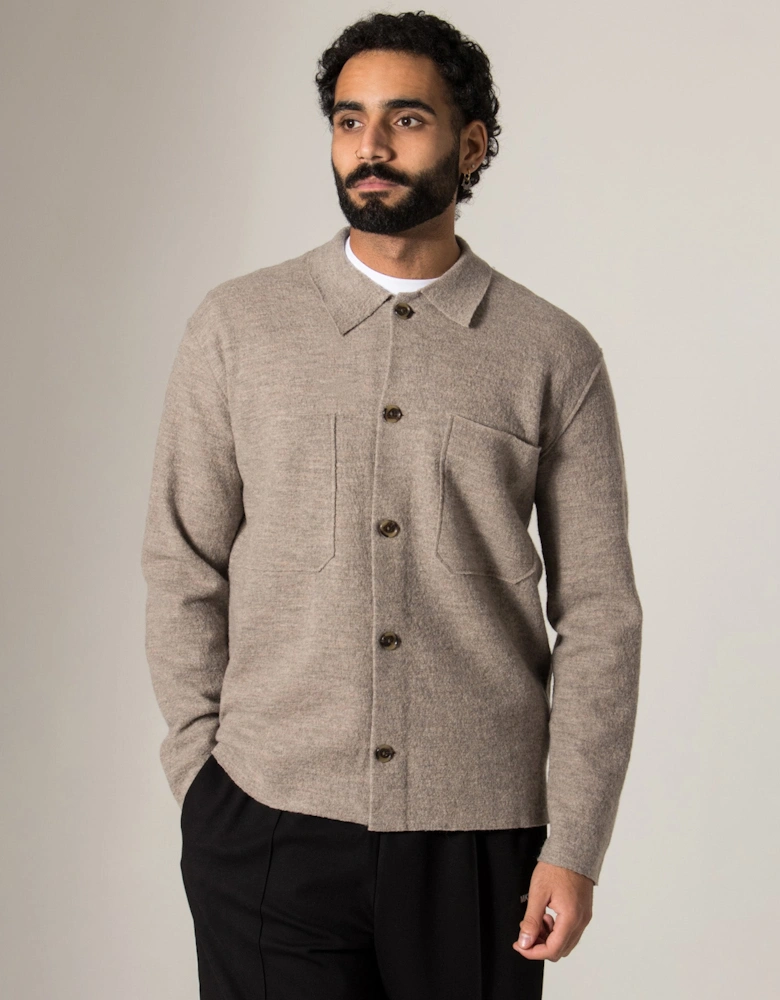 Jonas Boiled Wool Overshirt