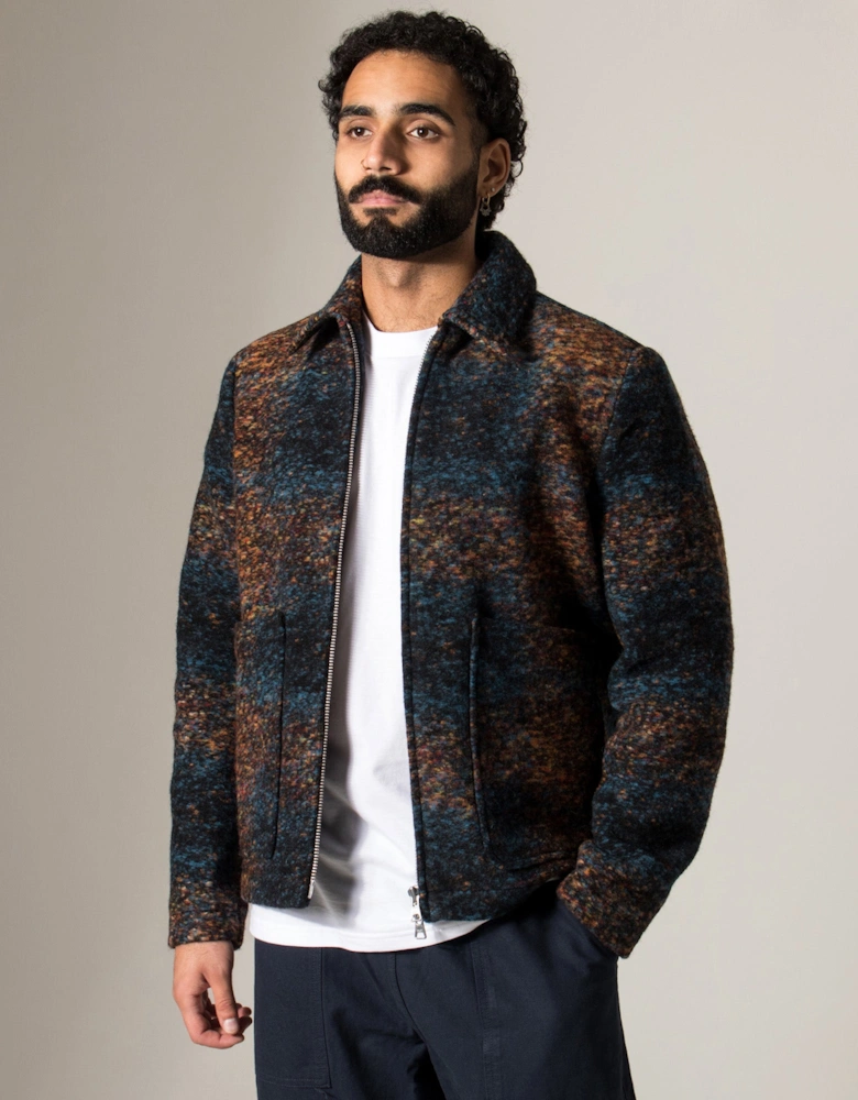 Gael Checkered Wool Blend Jacket